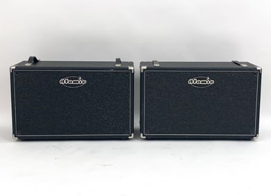 (2) ATOMIC REACTOR FR POWERED CABINET AMPS