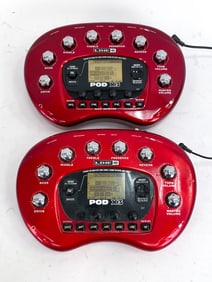 (2) LINE 6 POD X3 EFFECTS PROCESSORS