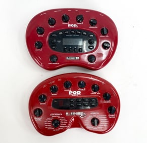 (2) LINE 6 POD AMP MODELER VERSION 1.0 & 2.0