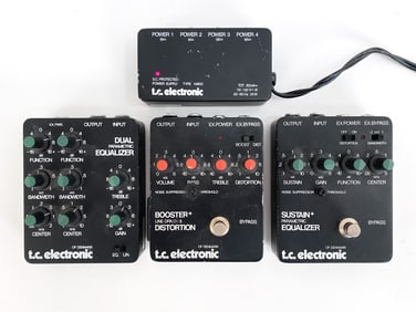 (4) T.C. ELECTRONIC EFFECTS GUITAR FLOOR PEDALS
