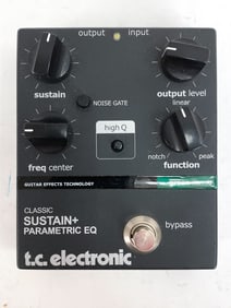 T.C. ELECTRONIC SUSTAIN PARAMETRIC EQ EFFECT PEDAL