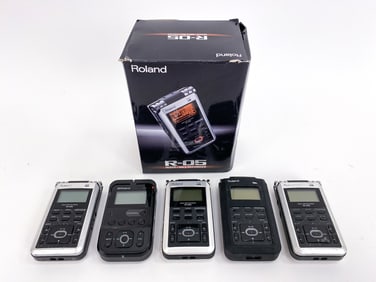 (5) ROLAND MP3 RECORDER GROUPING