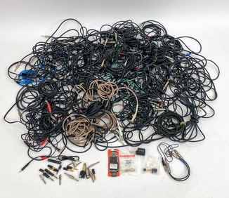 LARGE GROUPING OF INSTRUMENT CABLES