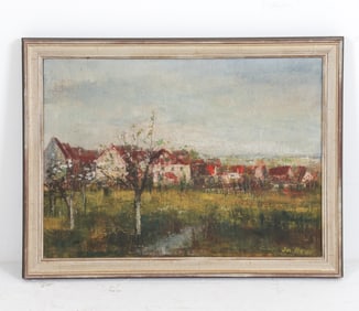 EARLY 20TH C. IMPRESSIONIST LANDSCAPE PAINTING
