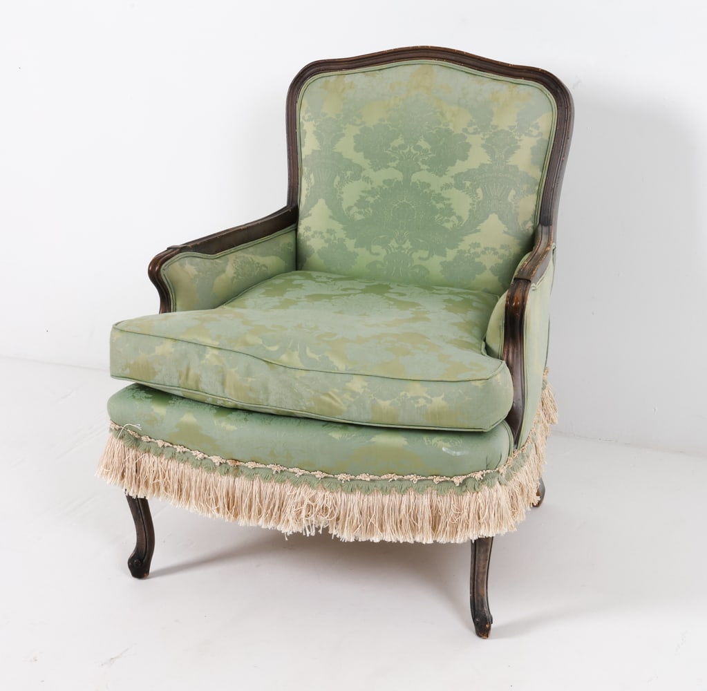 LOUIS XV STYLE FRENCH BERGERE CHAIR (1 of 20)