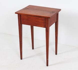 ANTIQUE WOODEN ONE DRAWER STAND OR WORK TABLE
