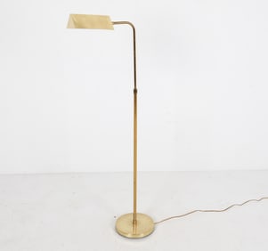 BRASS FLOOR LAMP C. 1970'S
