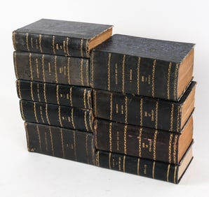 ANTIQUE FRENCH 'BULLETIN DES LOIS' LEATHER BOUND