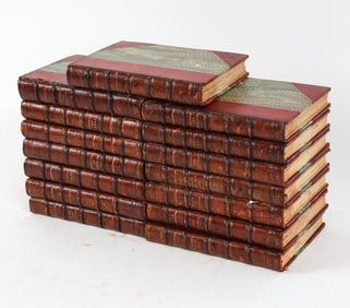 ANTIQUE LEATHER BOUND JOHN BURROUGHS 15 VOL. SET