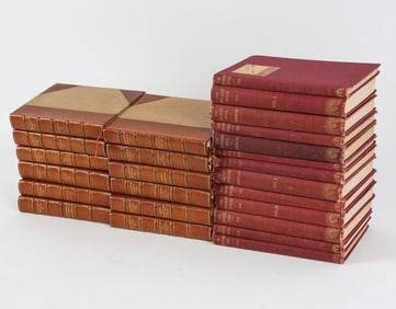 LEATHER BOUND INCL. CHRISTOPHER MORLEY 12 VOL. SET