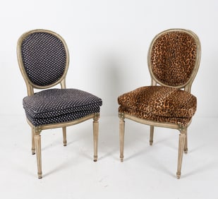 LOUIS XVI STYLE BALOON BACK SIDE CHAIRS