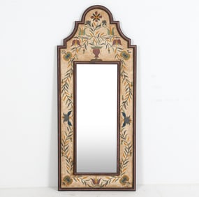 VINTAGE SPANISH FOLK ART PAINTED WALL MIRROR