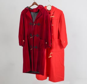 PAIR OF RALPH LAUREN STYLE WOOL DUFFLE COATS