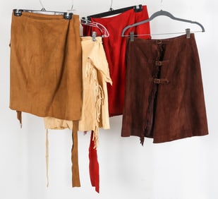 RALPH LAUREN WOMENS SUEDE SKIRT GROUPING