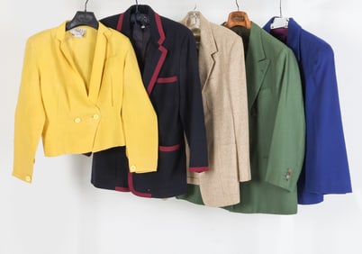 VINTAGE DESIGNER JACKET GROUPING INCL RALPH LAUREN