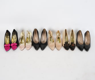 VINTAGE CHANEL HEEL SHOE GROUPING