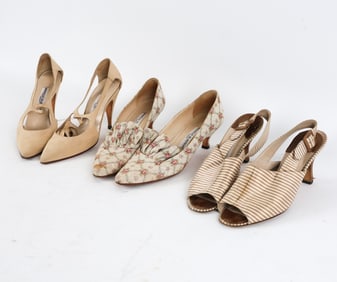MANOLO BLAHNIK HEEL SHOE GROUPING