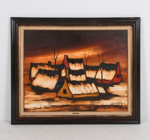 ATTR. JOSE CHAPELLIER ABSTRACT O/C PAINTING