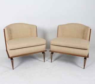 MANNER OF PARISI OR PONTI SLIPPER CHAIRS