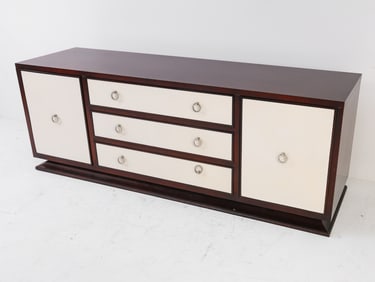 RALPH LAUREN MAHOGANY & LEATHER SIDEBOARD