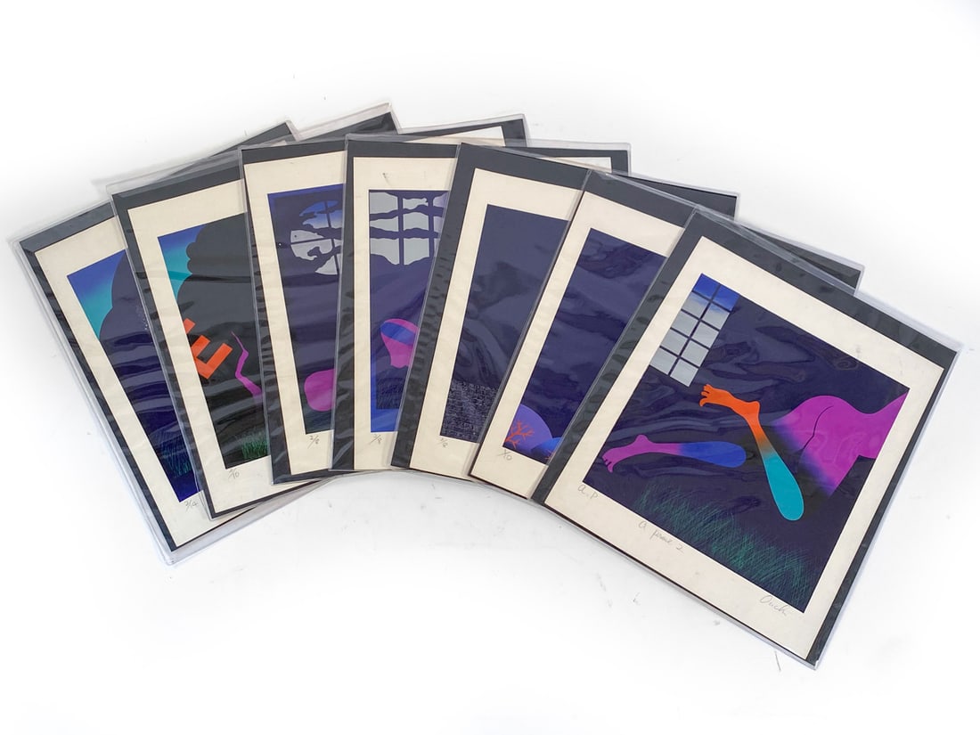 MAKOTO OUCHI (1926-1989) WOODBLOCK PRINT GROUPING (1 of 20)