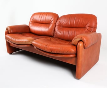 'CORONADO' LEATHER SOFA BY TOBIA SCARPA B&B ITALIA