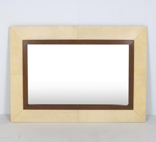 MATTALIANO VELLUM & OAK MIRROR