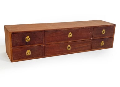 MID-CENTURY CAMPAIGN STYLE SMALL CHEST