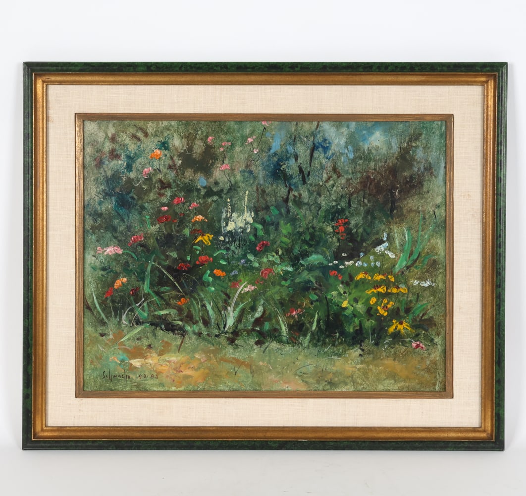 GEORGE SCHWACHA (20TH C.) LANDSCAPE O/B (1 of 9)