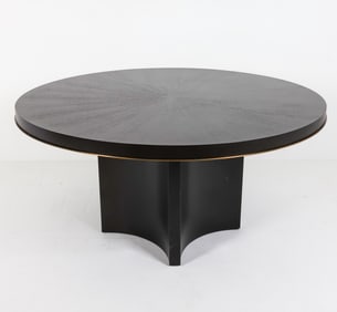 CONTEMPORARY WOODEN ROUND DINING TABLE