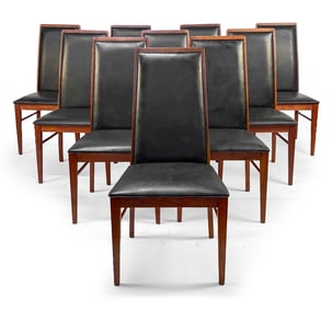 (10) MID-CENTURY HIGHBACK DINING CHAIRS