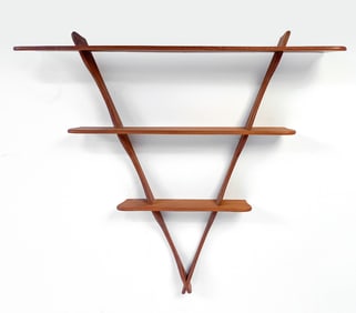 MID-CENTURY DANISH TEAK WALL SHELF