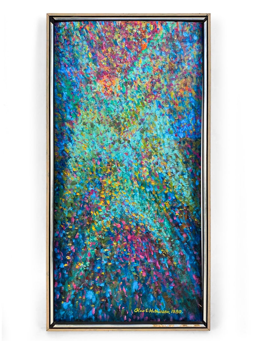 OLAV MATHIESEN (20TH C.) ABSTRACT O/B (1 of 7)