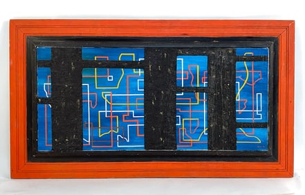 REX DENNIS PARADY (20TH C.) ABSTRACT MIXED MEDIA