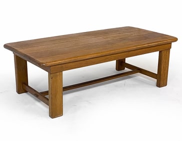 MID-CENTURY OAK COFFEE TABLE C. 1960'S