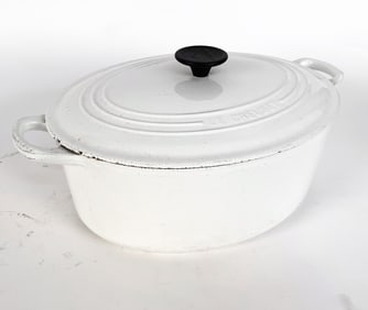 VINTAGE LE CREUSET CAST IRON & ENAMEL DUTCH OVEN