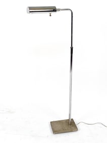 KOCH & LOWY CHROME FLOOR LAMP