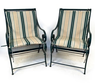 PAIR OF MCKINNON & HARRIS OUTDOOR PATIO CHAIRS