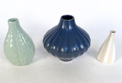 JONATHAN ADLER CERAMIC VASE GROUPING