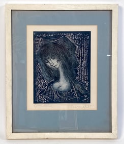 ETIENNE RET (1900-1996) LITHOGRAPH PORTRAIT