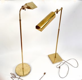 BRASS PHARMACY STYLE FLOOR LAMPS