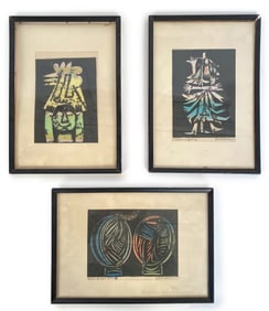 YASUHIDE KOBAYASHI (1931-2003) WOOD CUT PRINTS