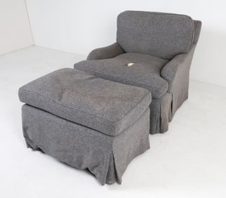 CONTEMPORARY LOUNGE CHAIR & OTTOMAN