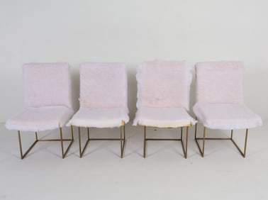 (4) MILO BAUGHMAN FOR THAYER COGGIN DINING CHAIRS
