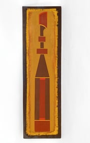 ABSTRACT ACRYLIC ON BOARD 20TH C.