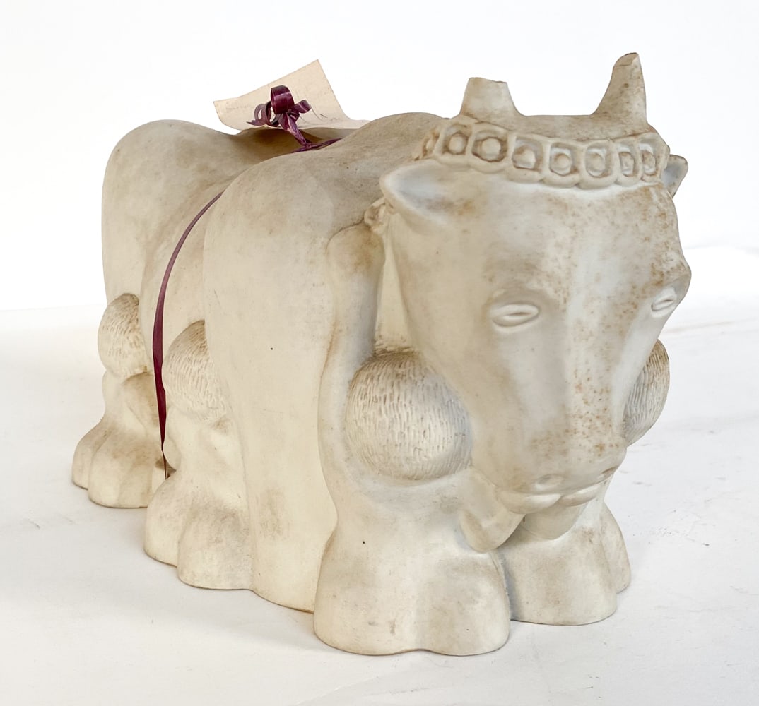 EDWIN SCHEIER (1910-2008) CERAMIC COW SCULPTURE (1 of 11)