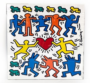 KEITH HARING VINTAGE POP ART POSTER PRINT