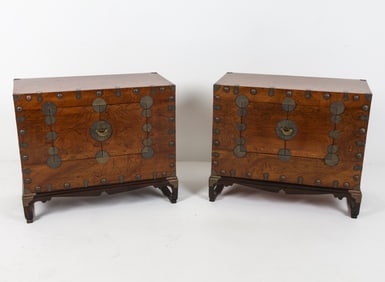 PAIR OF KOREAN CHEST CABINETS