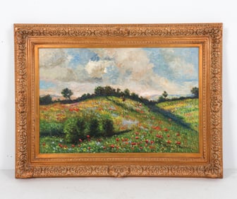 IMPRESSIONIST LANDSCAPE O/C PAINTING