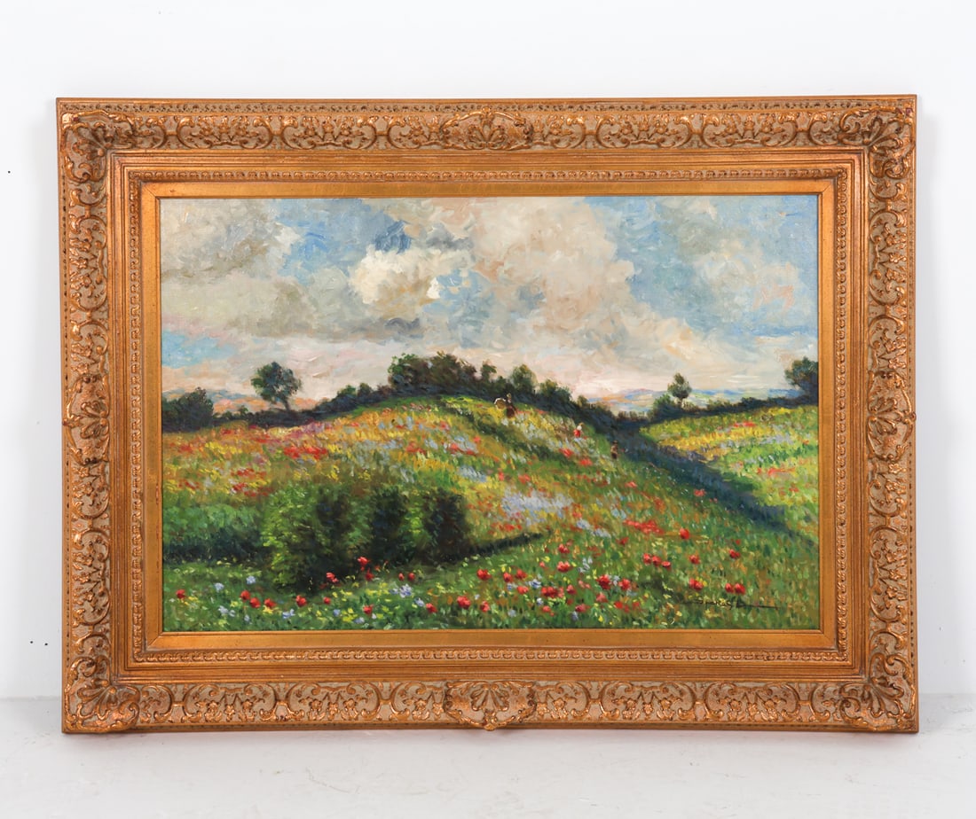 IMPRESSIONIST LANDSCAPE O/C PAINTING (1 of 9)